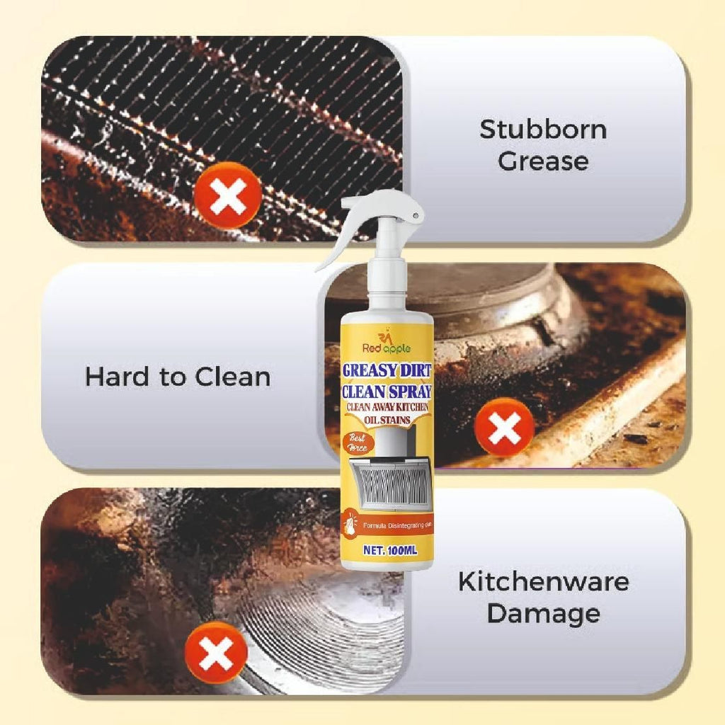 Greasy Dirt Clean Spray 100Ml (Pack of 2)